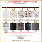 Handcrafted Double Arabescato Marble Sink– AMSK26001