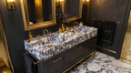 Handcrafted Double Marble Sink – AMSK250006